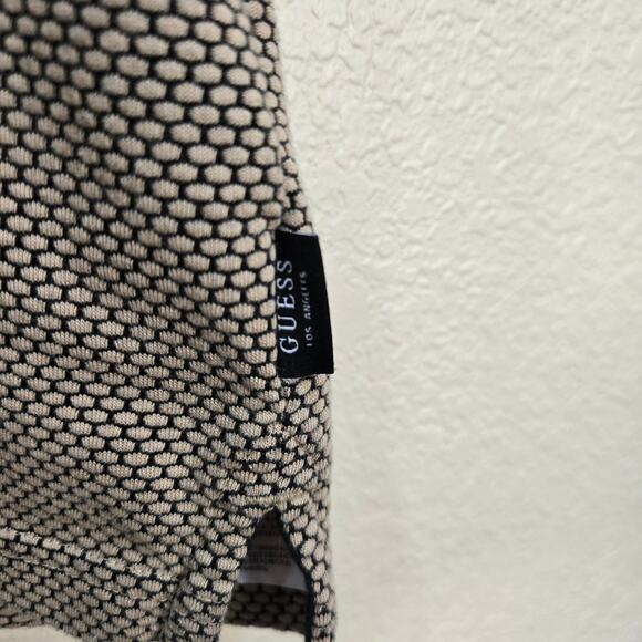 Guess Men's Black and Cream Polo Shirt - Picture 3 of 8